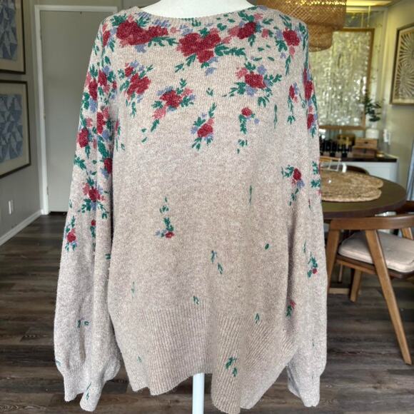 Lauren Conrad Cottage Core Vintage Style Floral Sweater - Picture 2 of 5